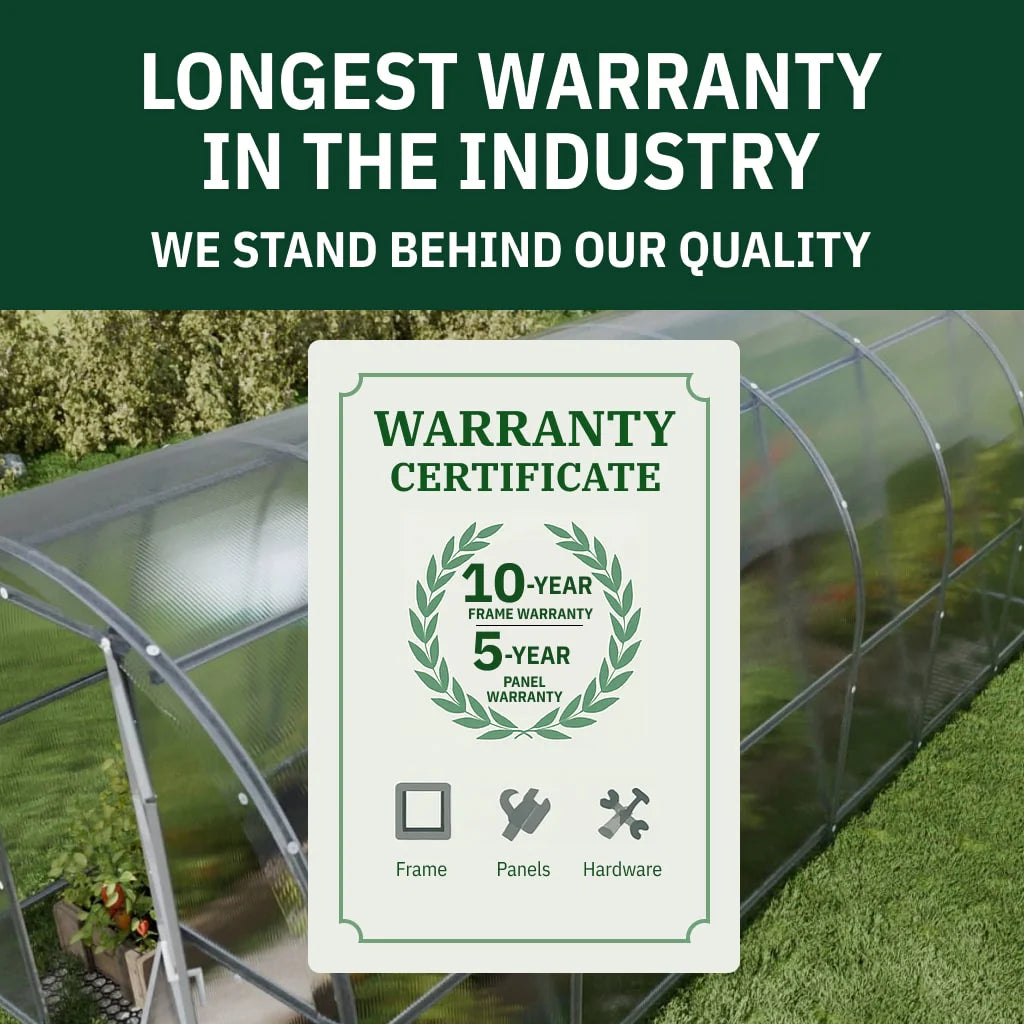 World's Most Popular Polycarbonate Greenhouse 13ft